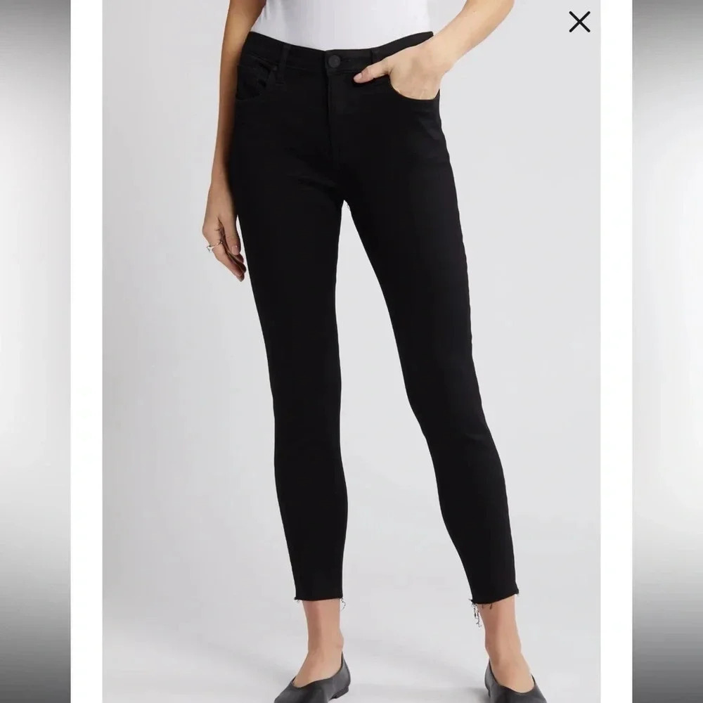NWT!! KUT From The Kloth - Donna High Waist Ankle Skinny Jeans - Black - Size 4